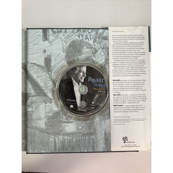 Tony Bennett In The Studio Life Art Music Painting Painter Hardcover w/CD (SEE) - Picture 3 of 8